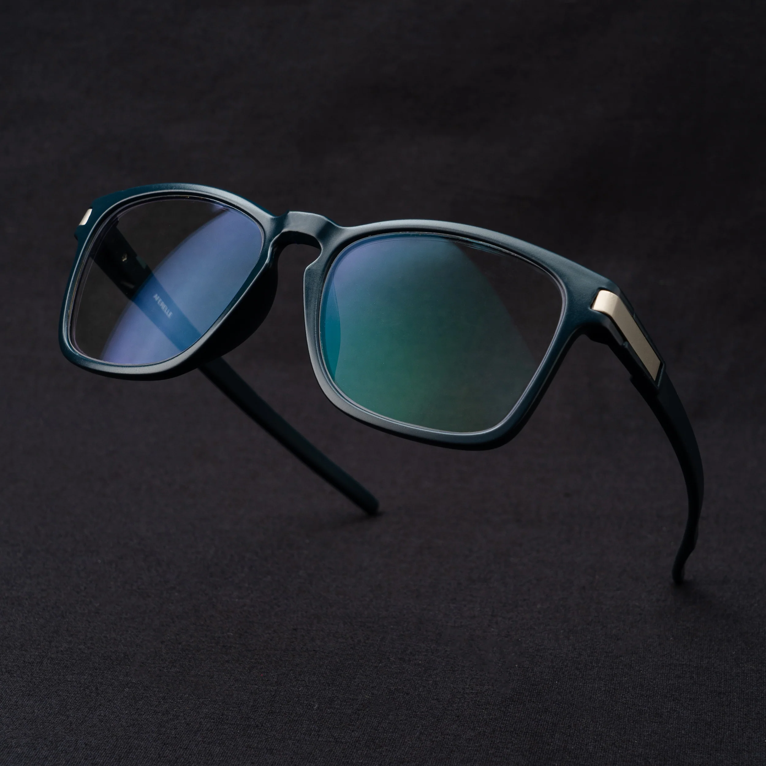 Retro Classic blue frame screen glasses - Image 2