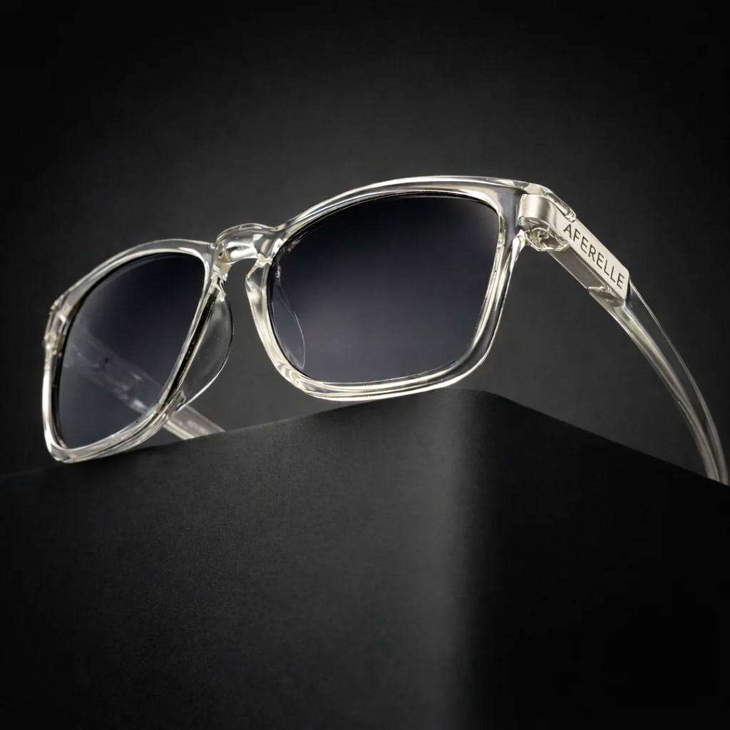 THE PRODUCER | Glossy Clear Black Lens UV400 Polarized A Grade Lens  For Biking Running Sports Adventure - Image 2