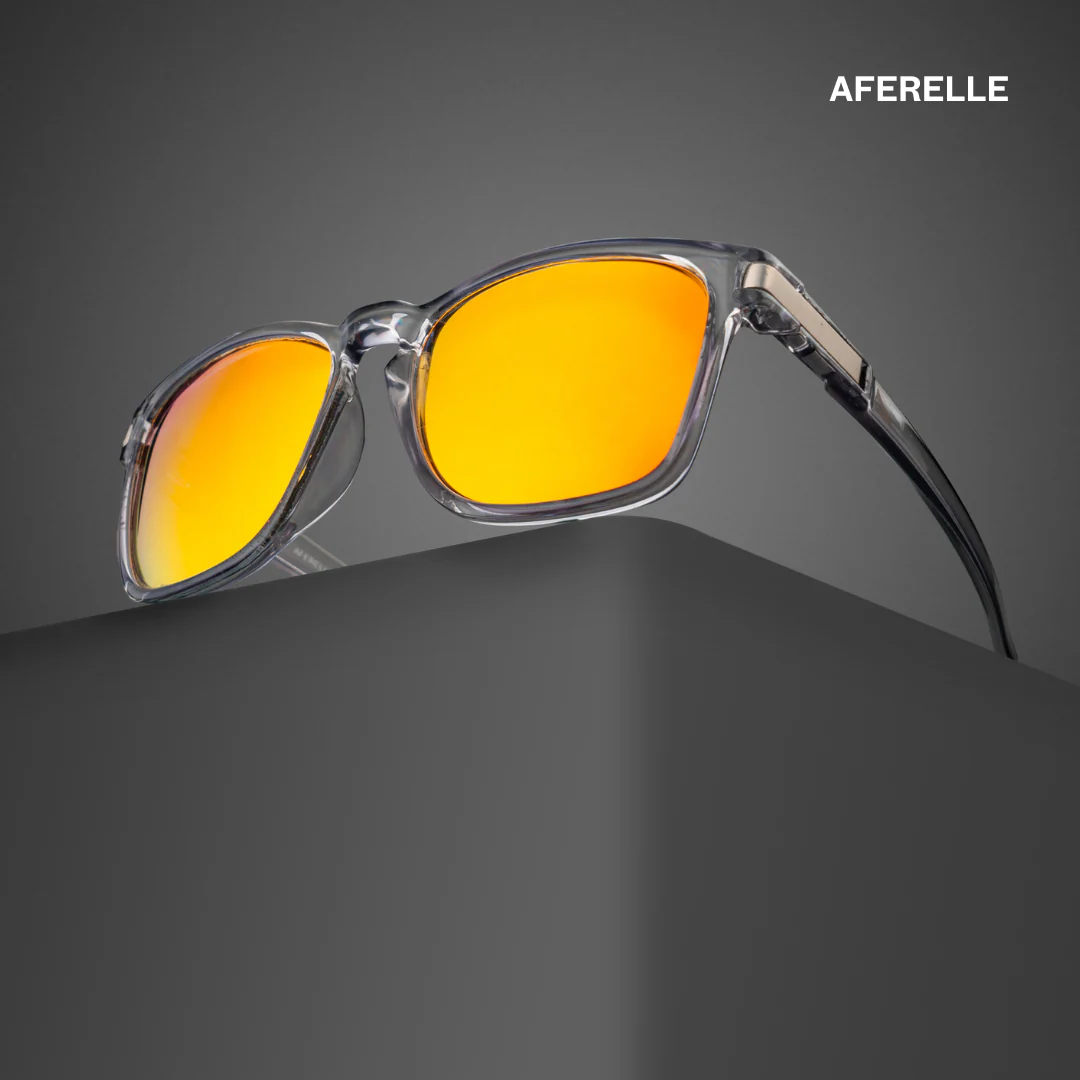 THE PRODUCER | Glossy Grey Orange UV400 Polarized A Grade Lens For Biking Running Sports Adventure
