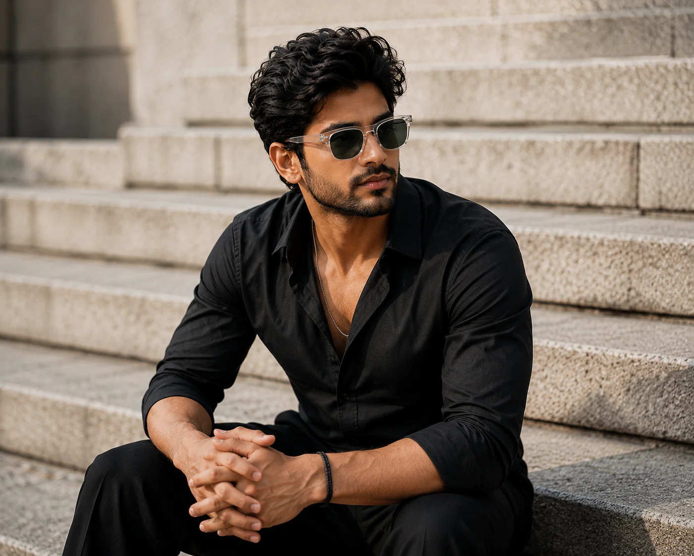 THE Atlas UV400 HD Glossy Clear Sunglasses - Image 3